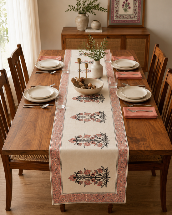 Roselle Bloom Table Runner