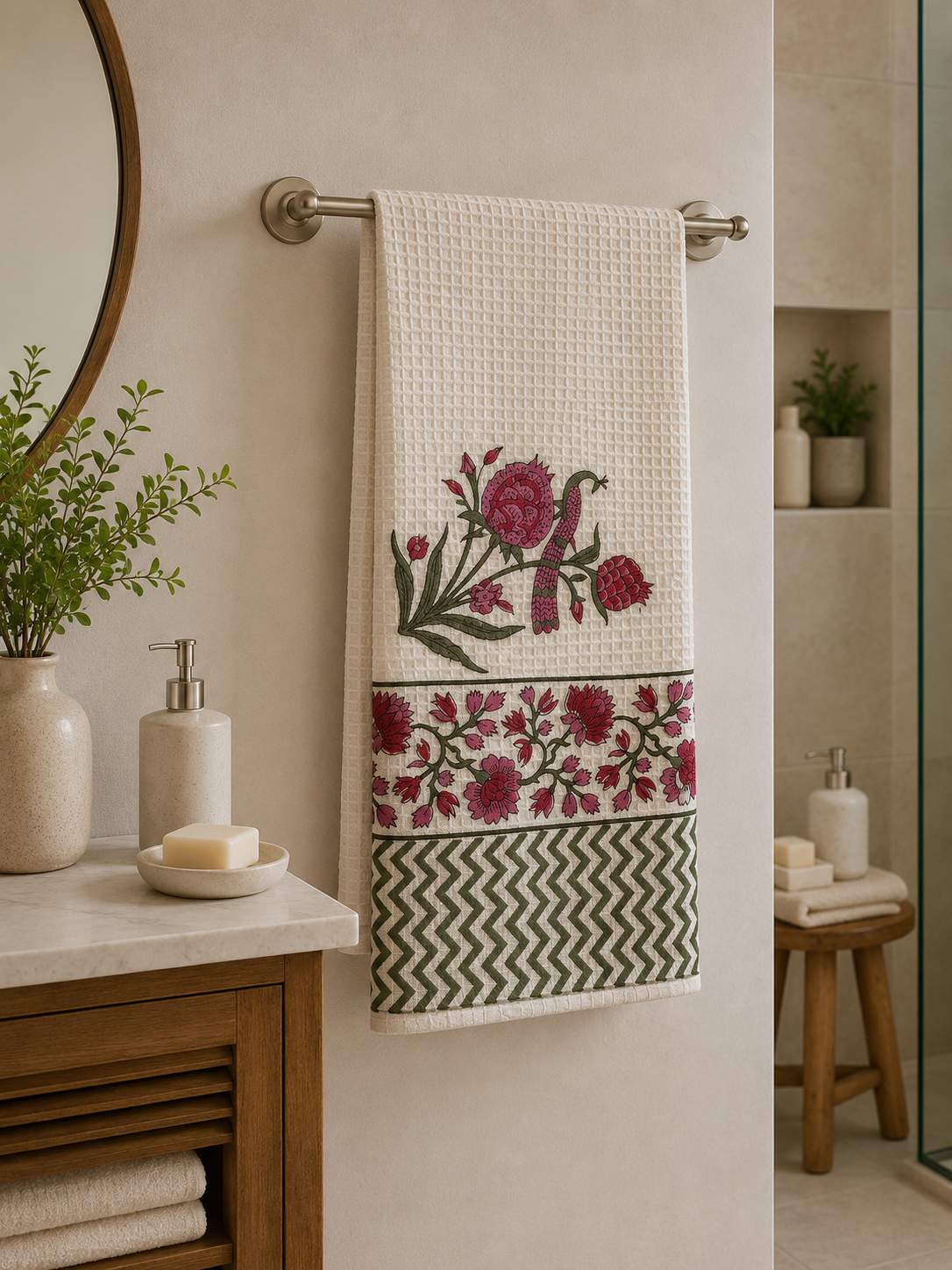 Gulnaar Waffle Bath Towel
