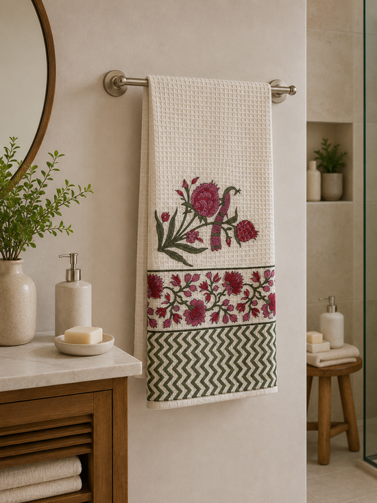 Gulnaar Waffle Bath Towel