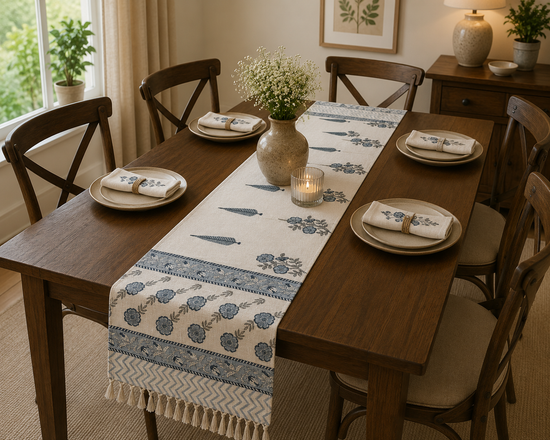 Rustic Indigo Table Runner