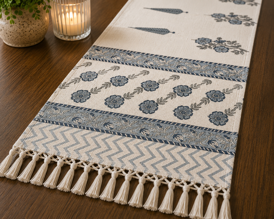Rustic Indigo Table Runner