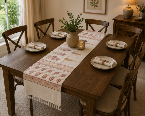 Bloom & Feather Table Runner