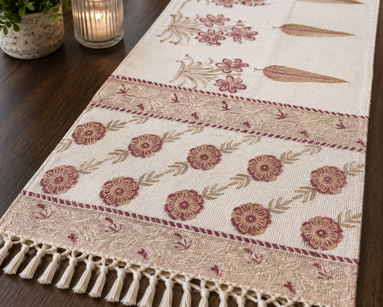 Bloom & Feather Table Runner