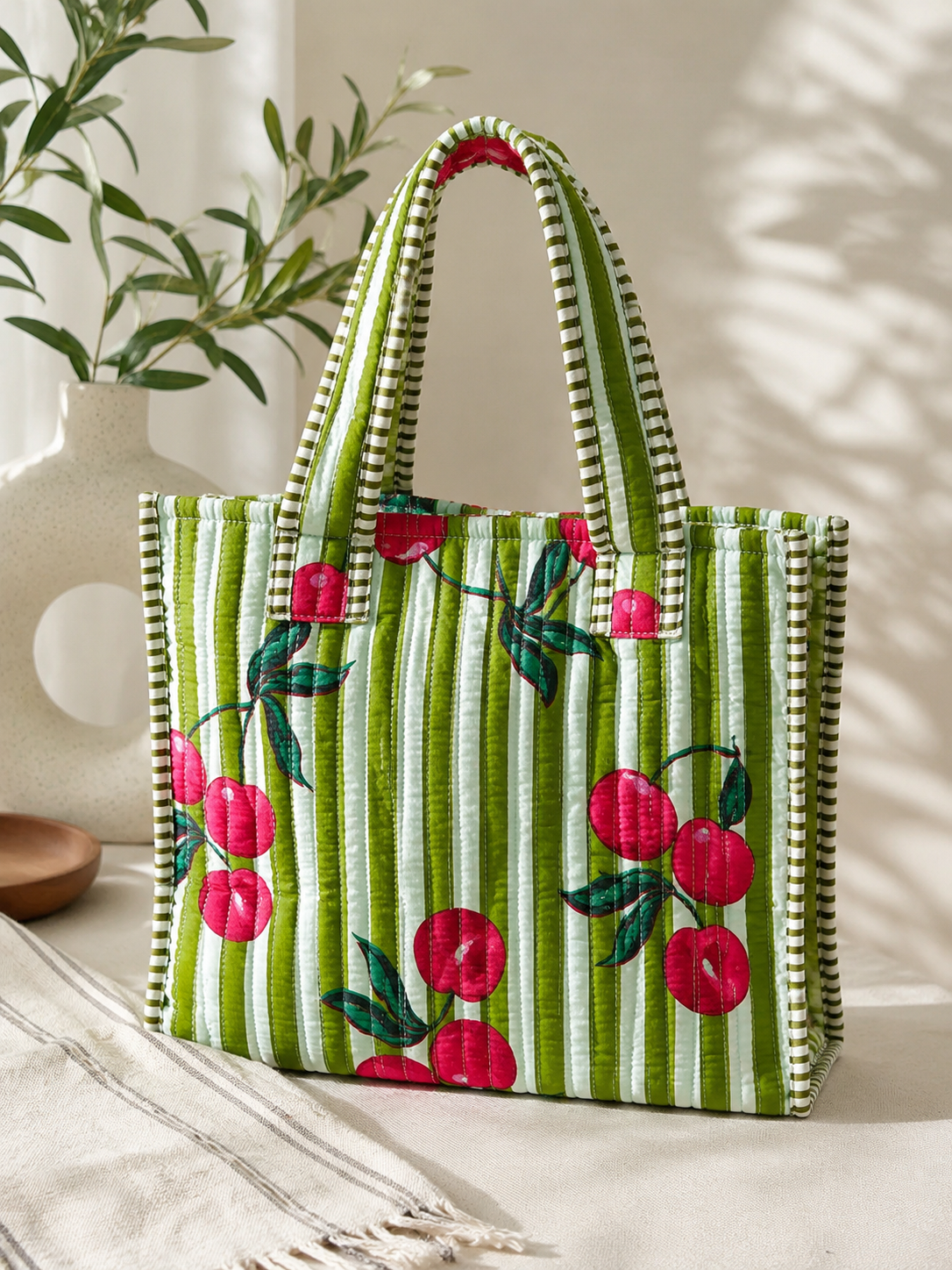 Cherry Grove Small Tote Bag