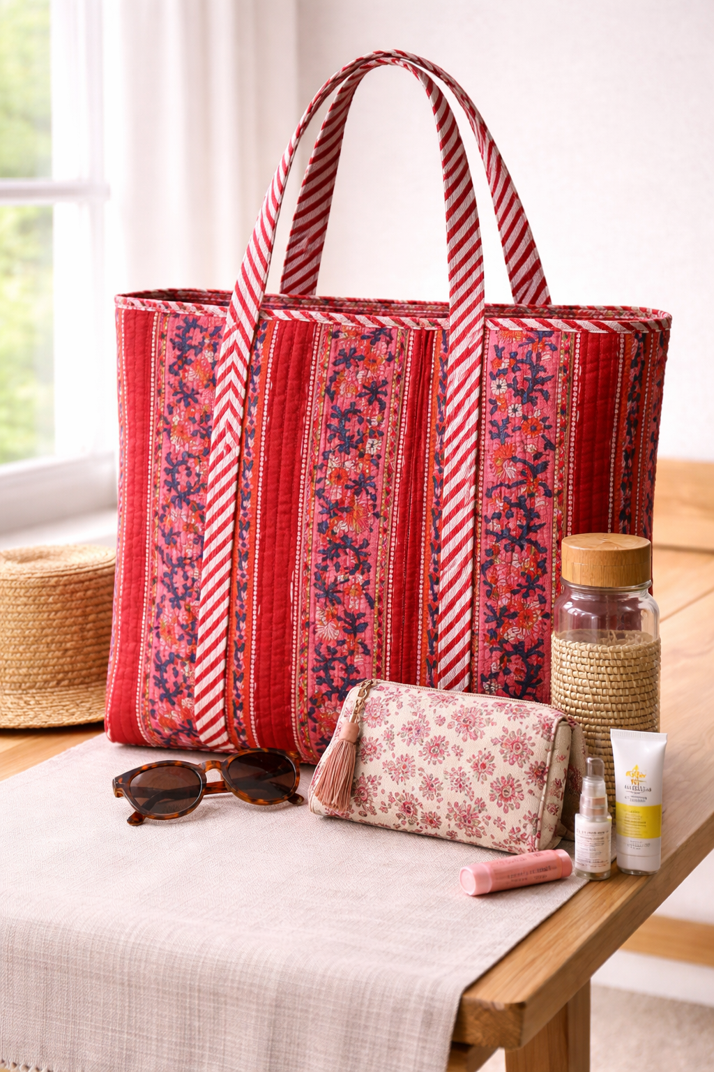 Scarlet Garden Tote
