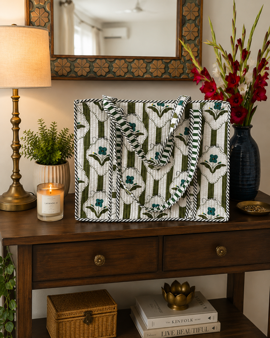 Ivory Garden Tote Bag