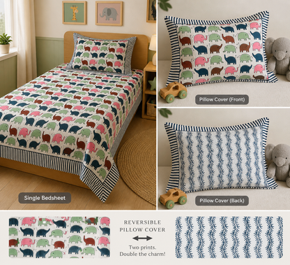 Little Jungle Tales Kids Bedsheet Set