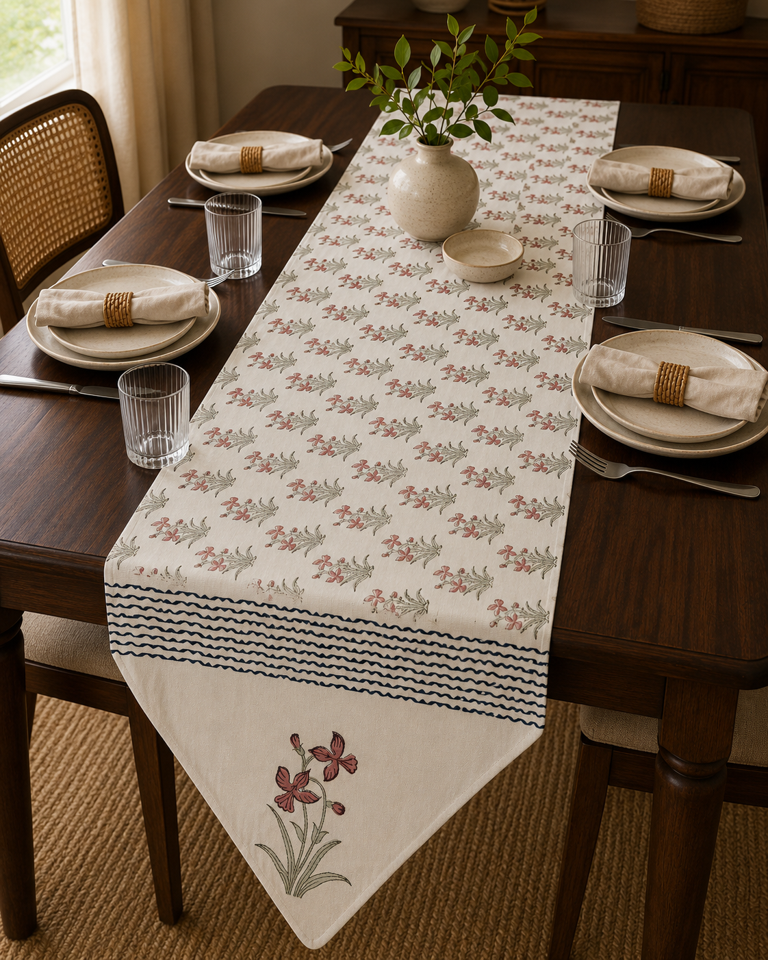Petal Breeze Table Runner
