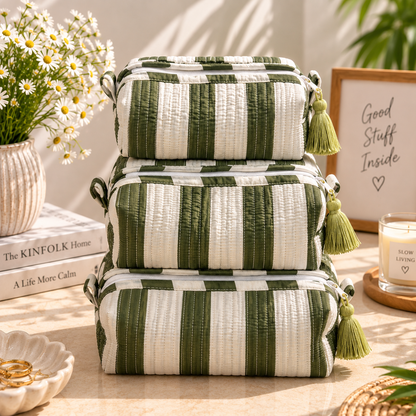 Olive Grove Travel Pouches – Set of 3