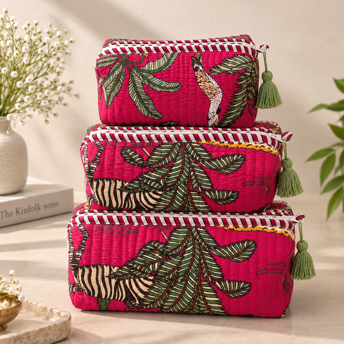 Leopard Print Travel Pouches – Set of 3