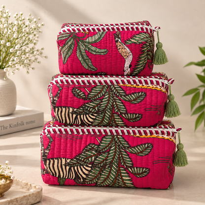 Leopard Print Travel Pouches – Set of 3