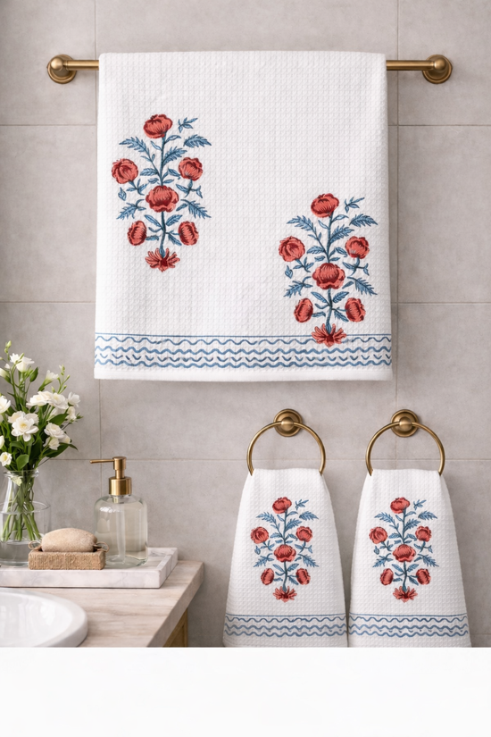 Gulnar Waffle Towel Set