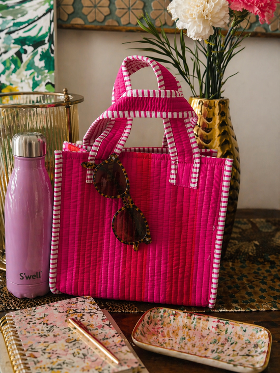 Crimson Day Small Tote Bag
