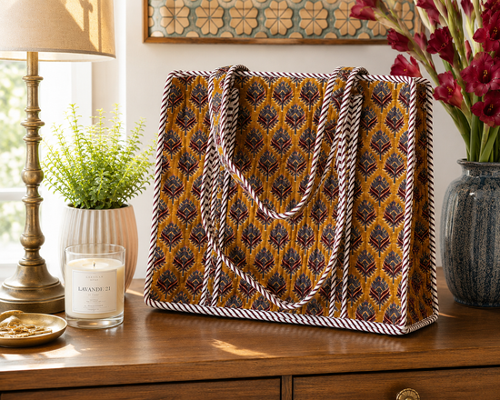 The Jaipur Mustard Tote Bag