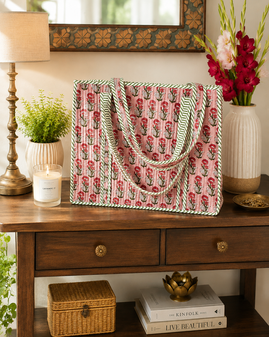 Crimson Petal Tote Bag