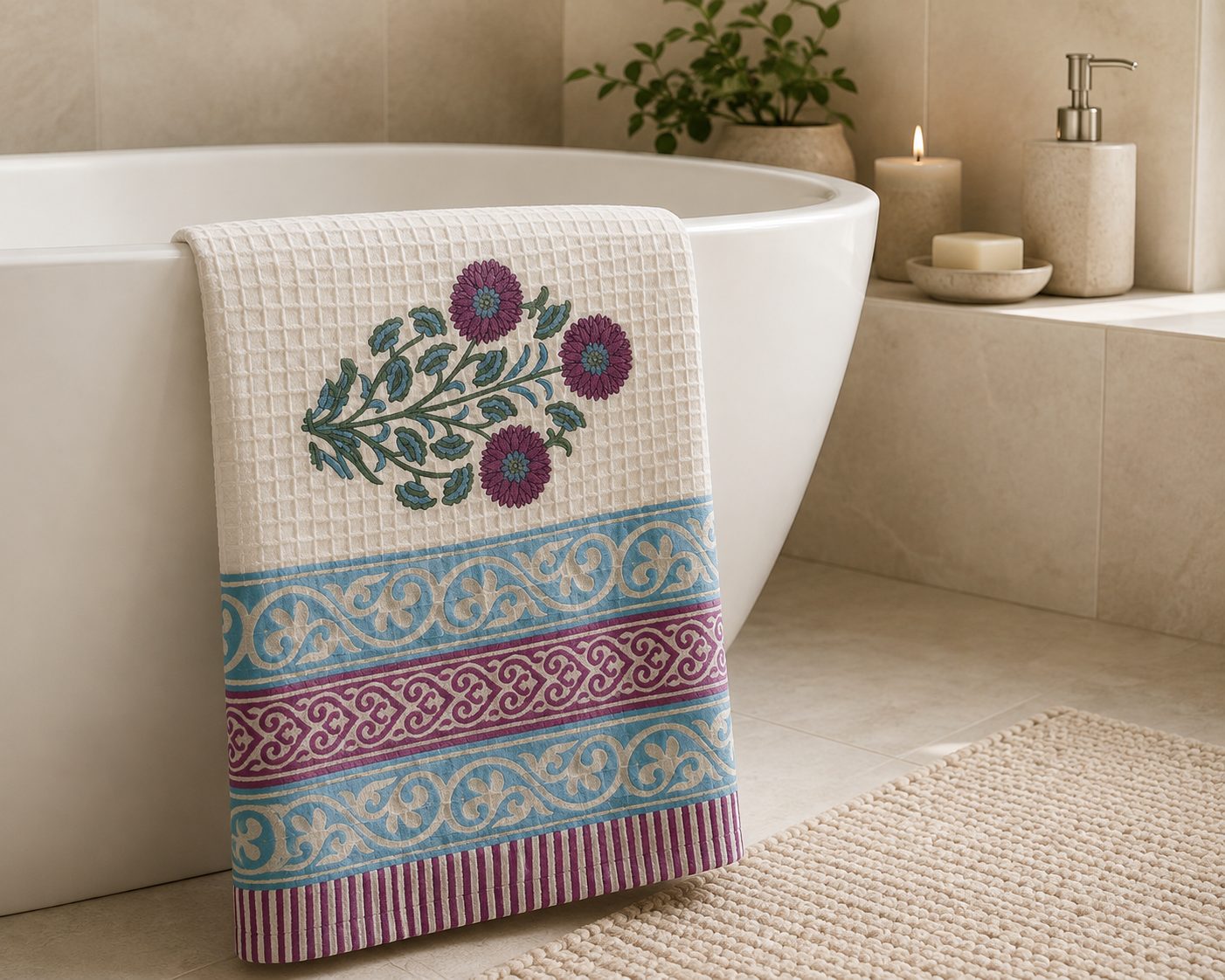 Gulrang Waffle Bath Towel