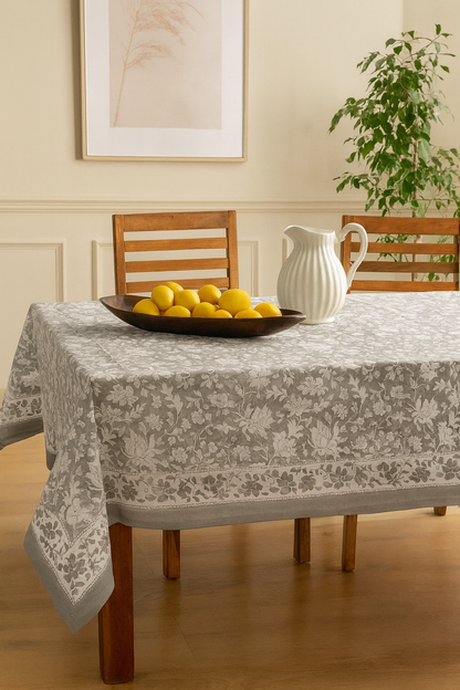 Vintage Flora Grey Table Cover