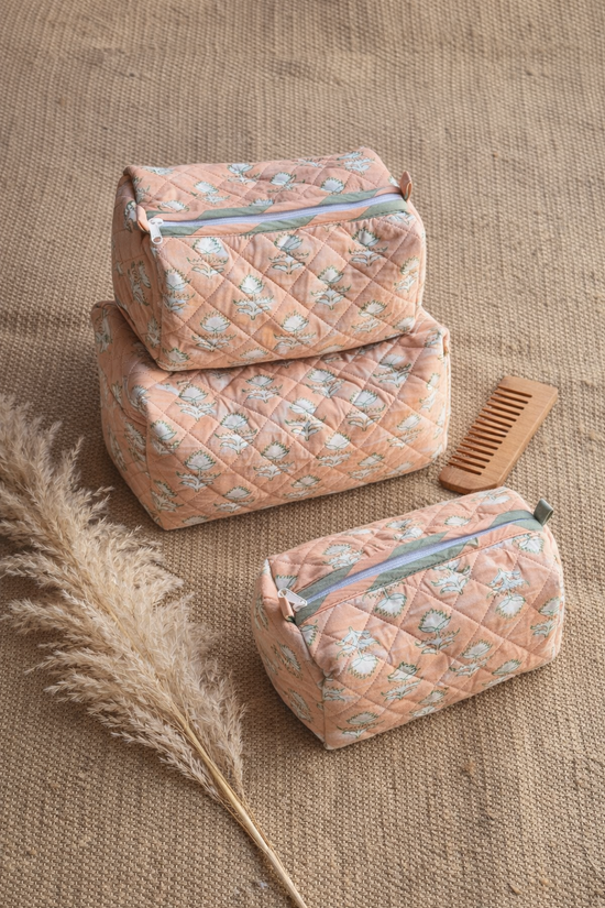Aura peach Travel Pouches