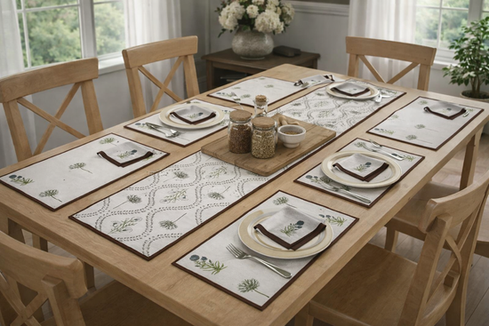 Gulzar Canvas Table Runner Set