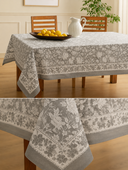 Vintage Flora Grey Table Cover