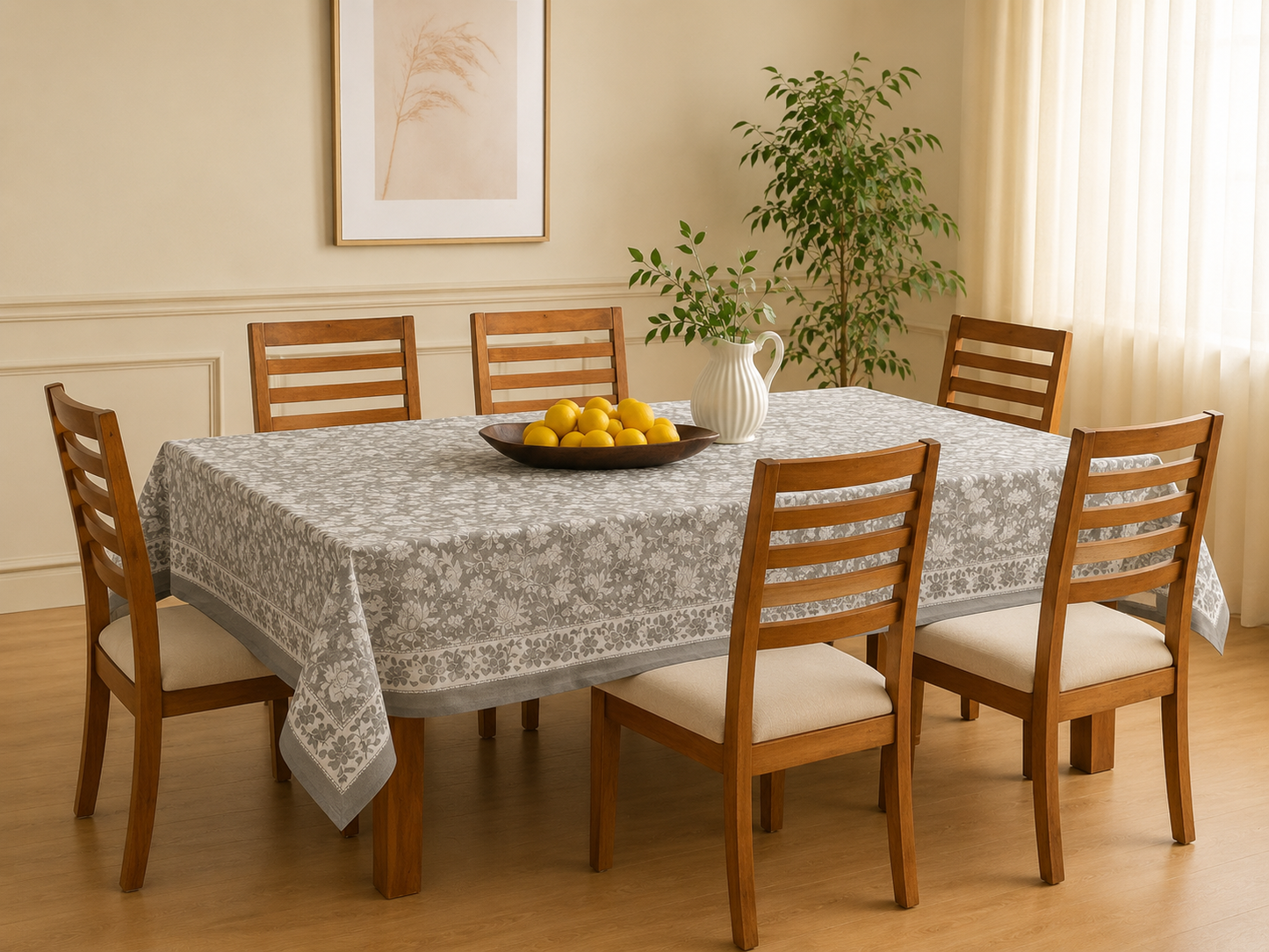 Vintage Flora Grey Table Cover