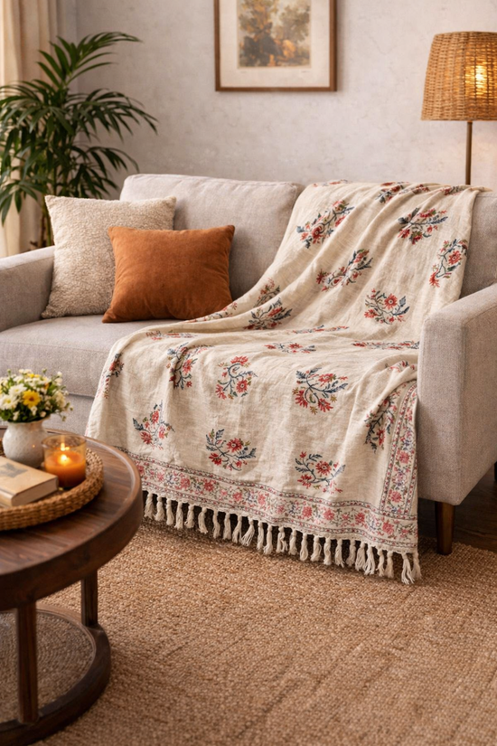 Floral Harmony Throws