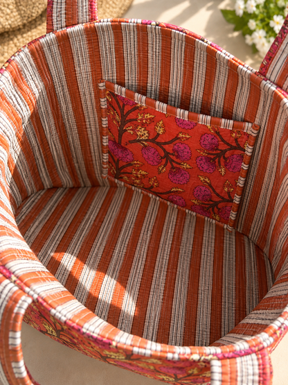 Rose Bloom  Quilted Tote Bag