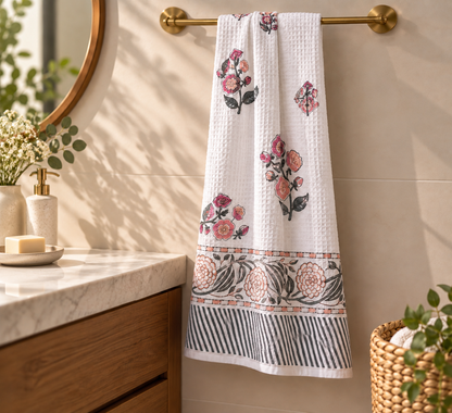 Gulbahar Waffle Bath Towel Set