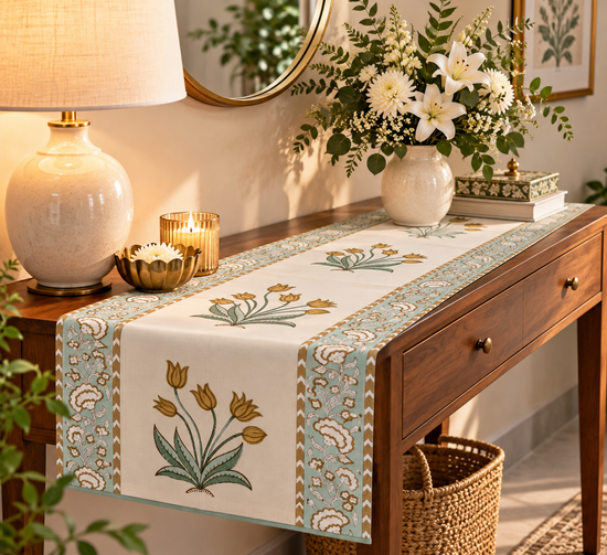 Gulmohar Meadow Table Runner