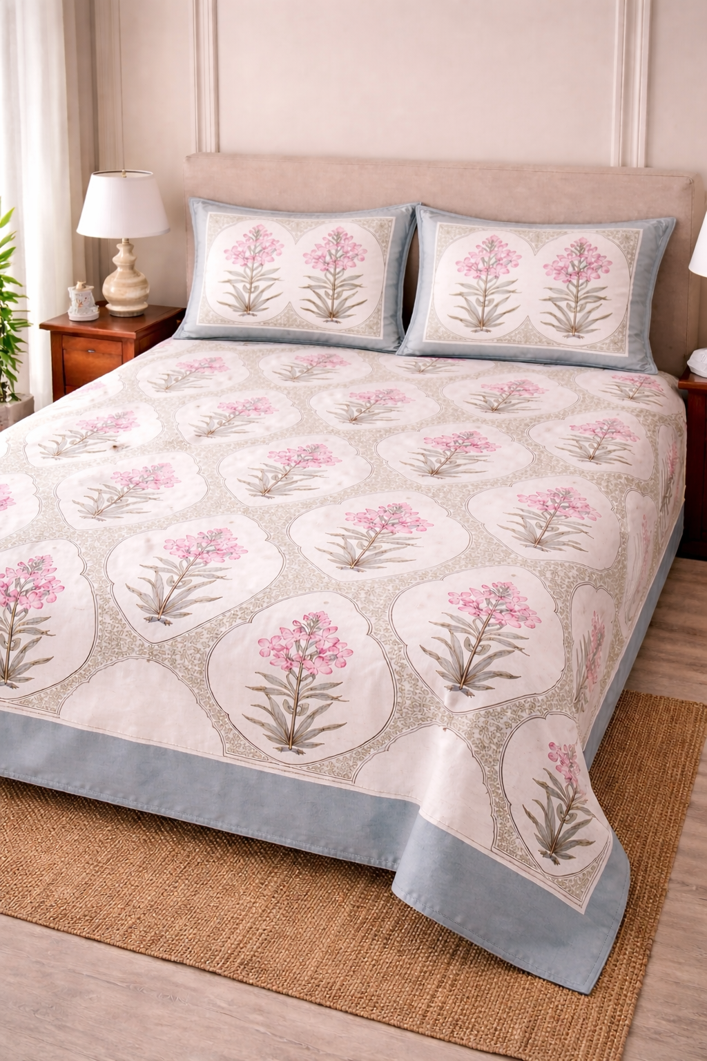 Gulabi Arch Cotton Bedsheet