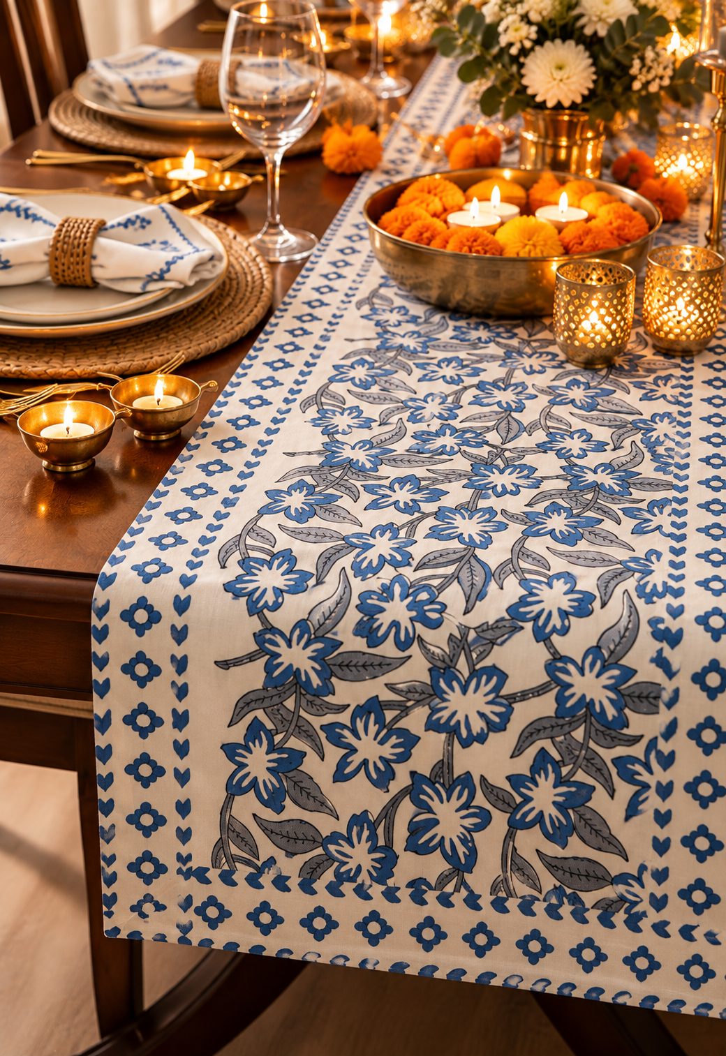 Neel Kamal Table Runner