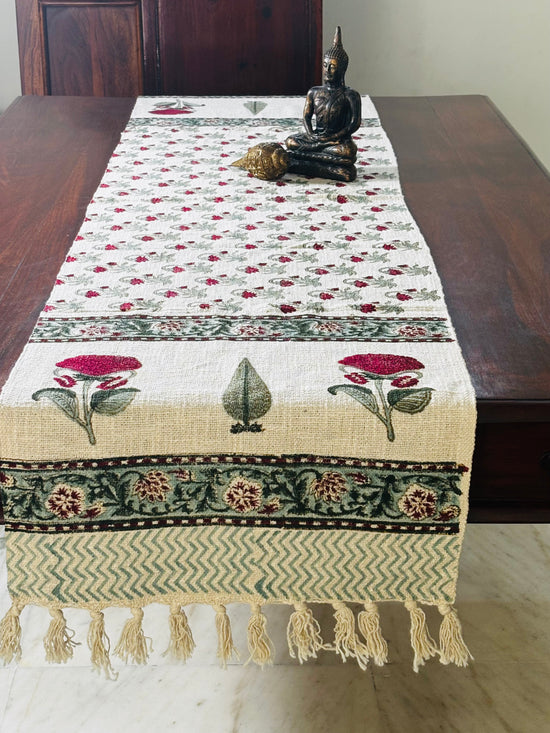 Clay &  Crimson Table Runner
