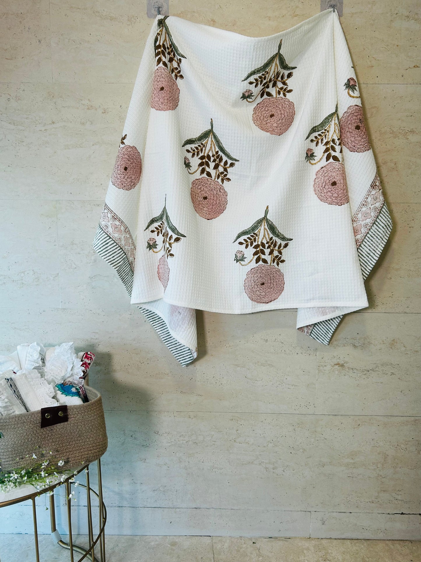 Blushing Bloom Bath Towel