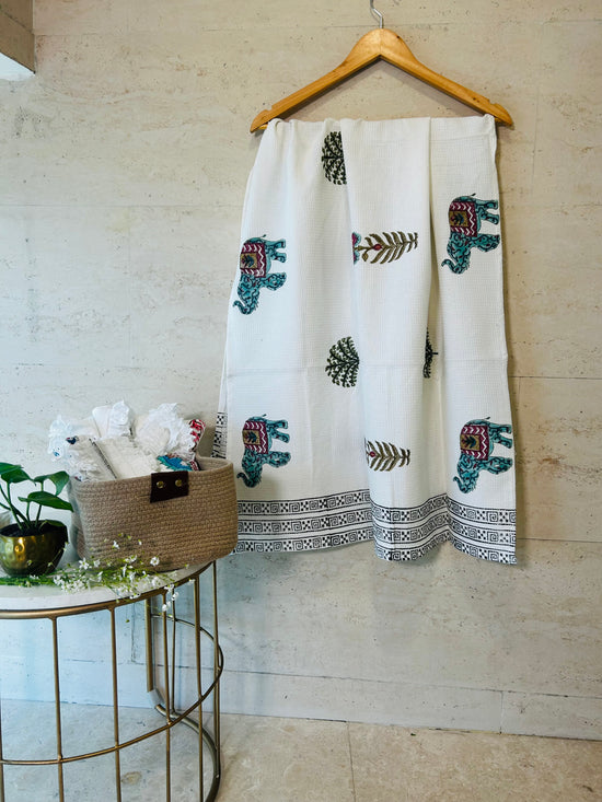 Elephant Oasis Bath Towel