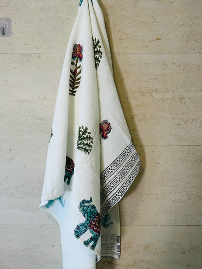 Elephant Oasis Bath Towel