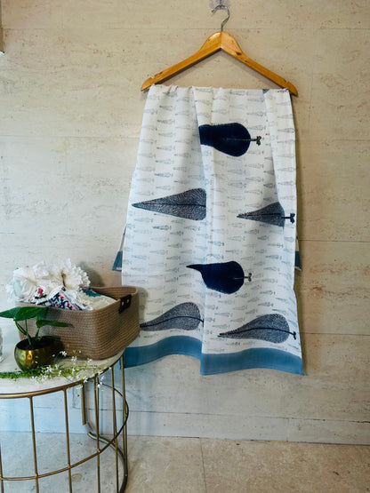 Blues & Pines Bath Towel