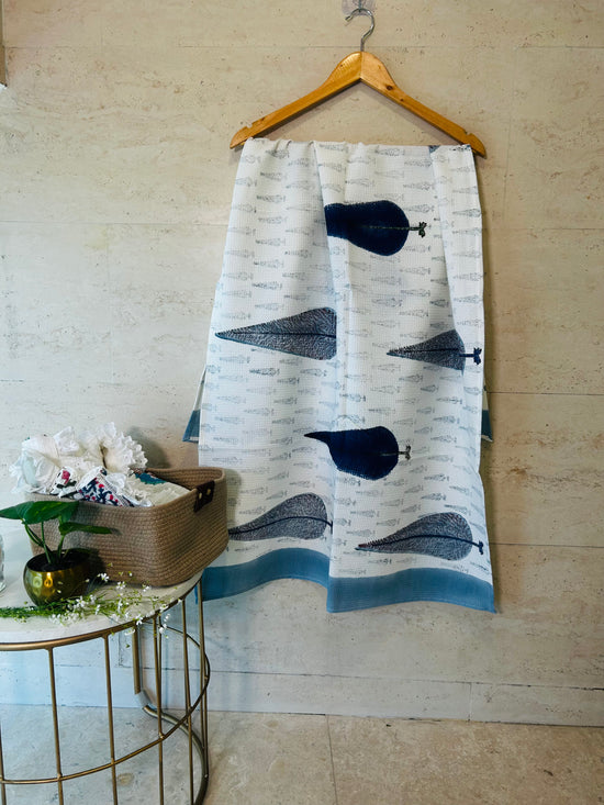 Blues & Pines Bath Towel