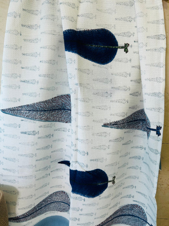Blues & Pines Bath Towel