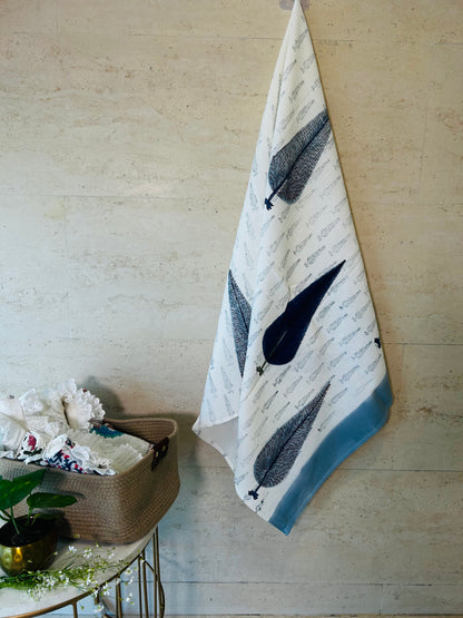 Blues & Pines Bath Towel