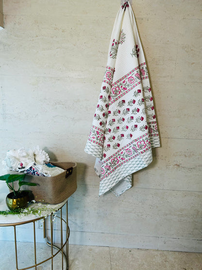 Rosey Retreat Bath Towel