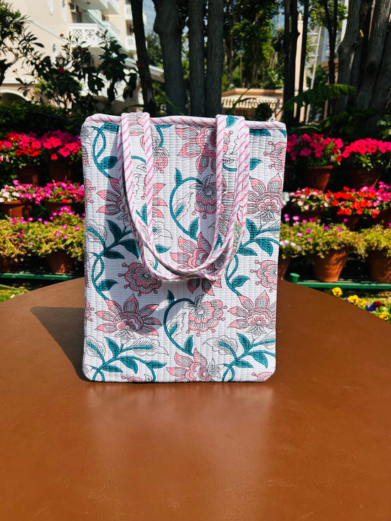 Floral Fantasy Quilted Bag ( Carry On Bag )