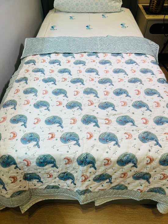 Whale Tales Kids Quilt