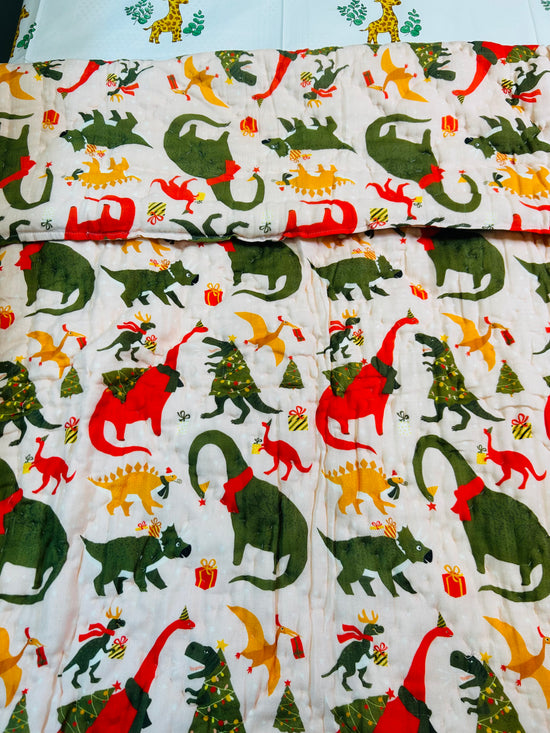 Jurassic Bloom Kids Quilt