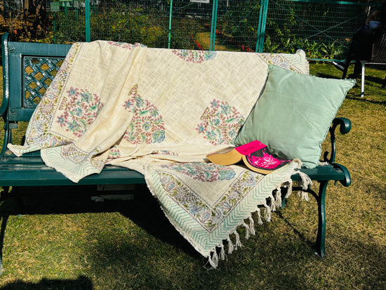 Blooming Borders Throws