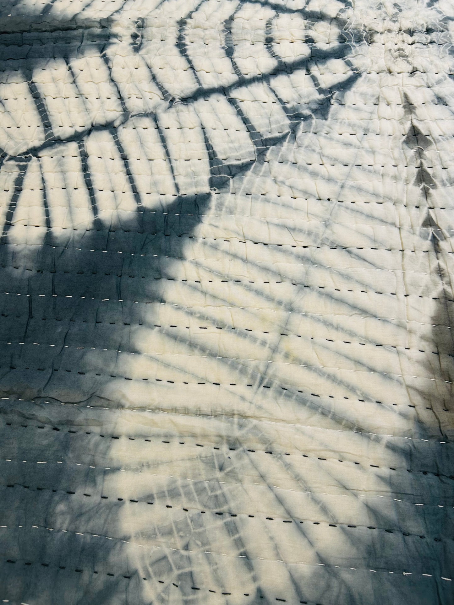 Two-Tone Neel Kantha bed cover