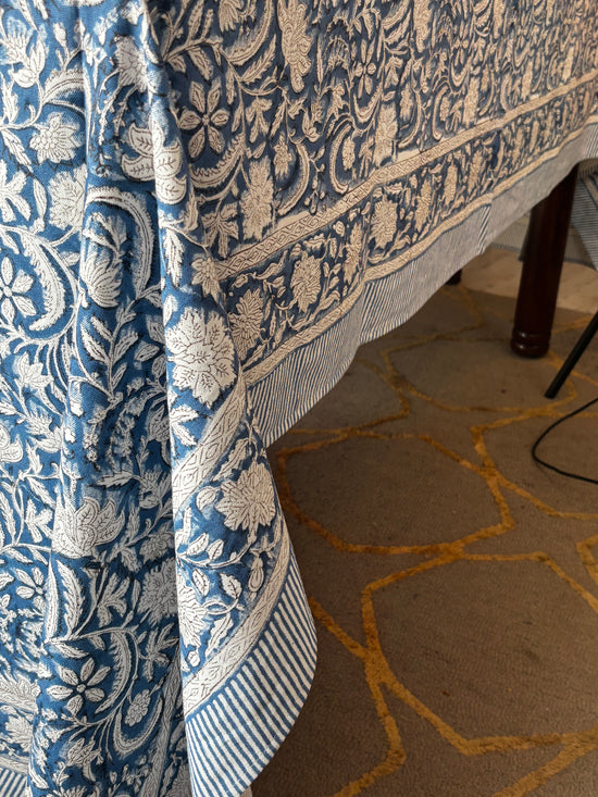 Blue Blossom Table Cover