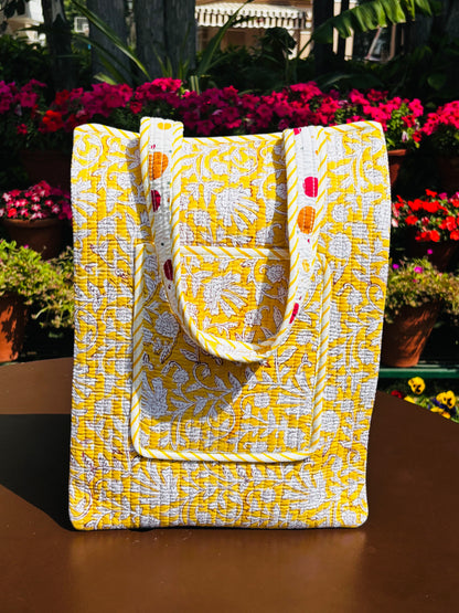 Sunflower Quilted Bag ( Carry On Bag )