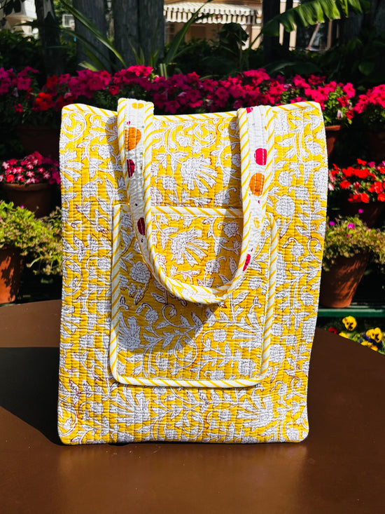 Sunflower Quilted Bag ( Carry On Bag )