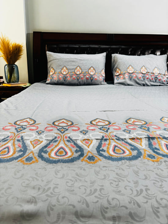 Jacquard Embroidery Bedsheet