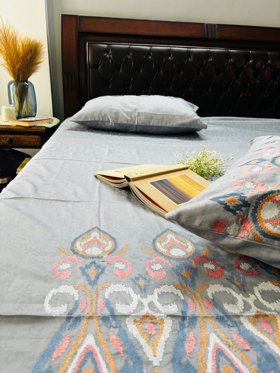 Jacquard Embroidery Bedsheet